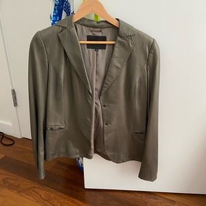 Cropped, bronze-metallic, vintage Giorgio Armani blazer
